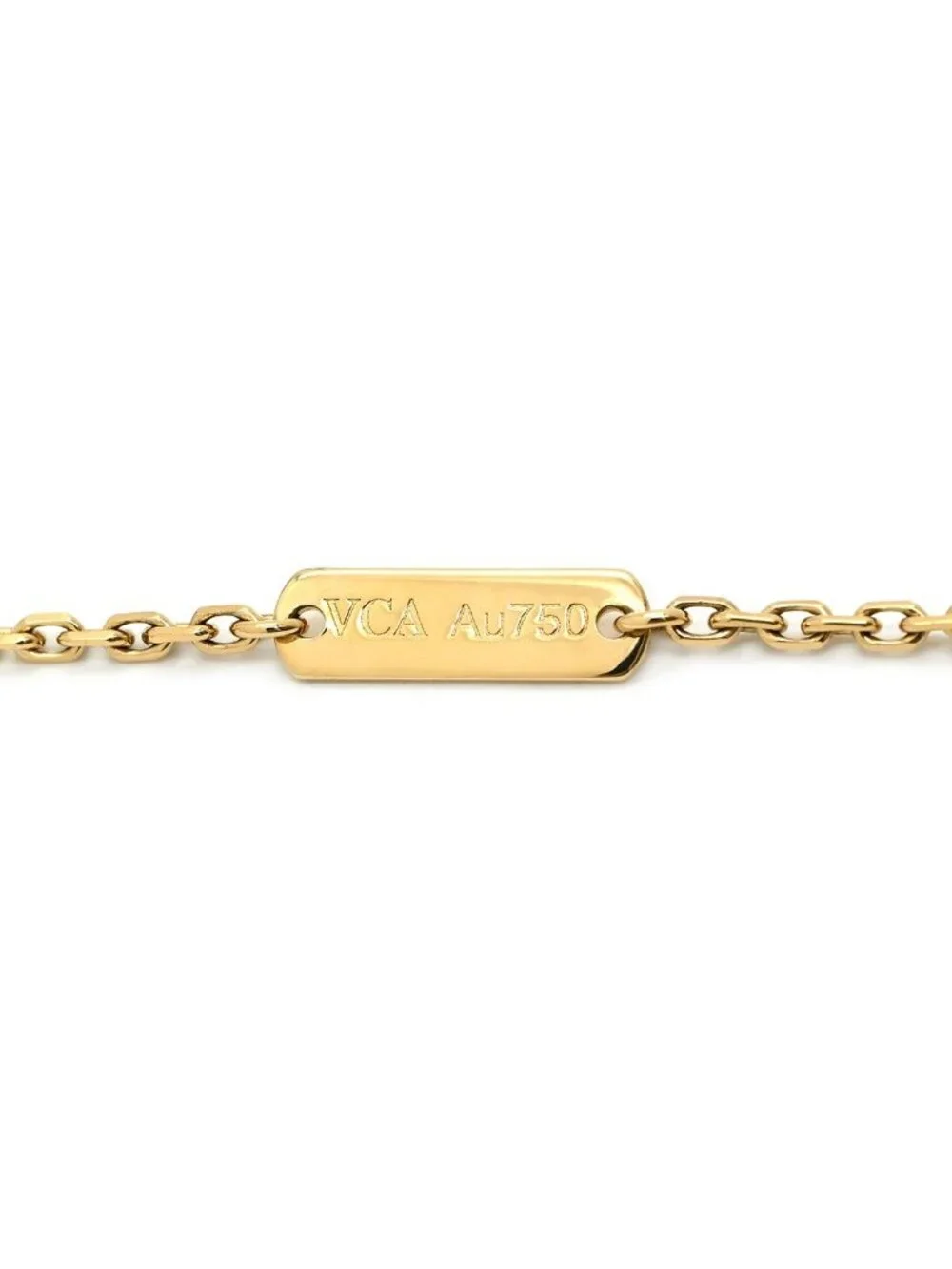 Van Cleef & Arpels Necklace Vintage Alhambra Blue Yellow Gold Limited Edition